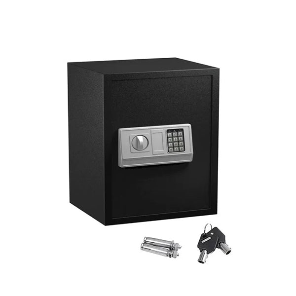 Mobileleb Business & Home Security Black / Brand New 10.5KG Solid Steel Electronic Digital Safe Box with Double Locking Steel Bolts T-40EA - W38 x D30 x H40 Cm - 12078