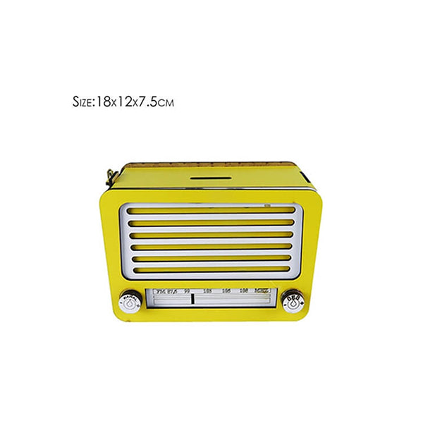 Mobileleb Business & Home Security Yellow / Brand New Radio Money Safe Wood Made, Home Accessories, Money Safe, Wood Made - 15260, Available in Different Colors