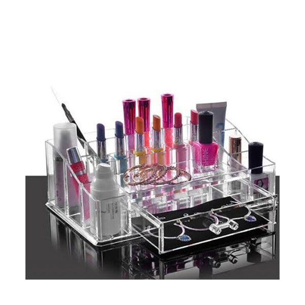 Mobileleb Cabinets & Storage Transparent / Brand New Acrylic Cosmetic Organizer, Tray with Drawer #2219 - 10837