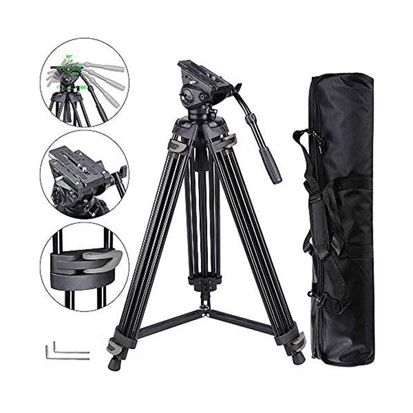 Mobileleb Camera & Optic Accessories Black / Brand New Anyall Professional Tripod 360 degree Ball Head with Bag 6 Kg Load - AT9908