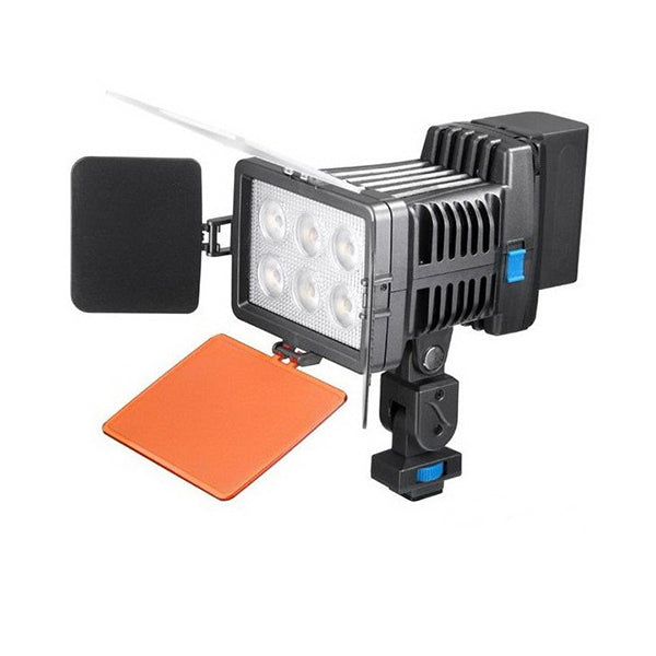 Mobileleb Camera & Optic Accessories Black / Brand New Video Light 6 LED Lamp Rechargeable for Sony Camera DV Camcorder - VL006
