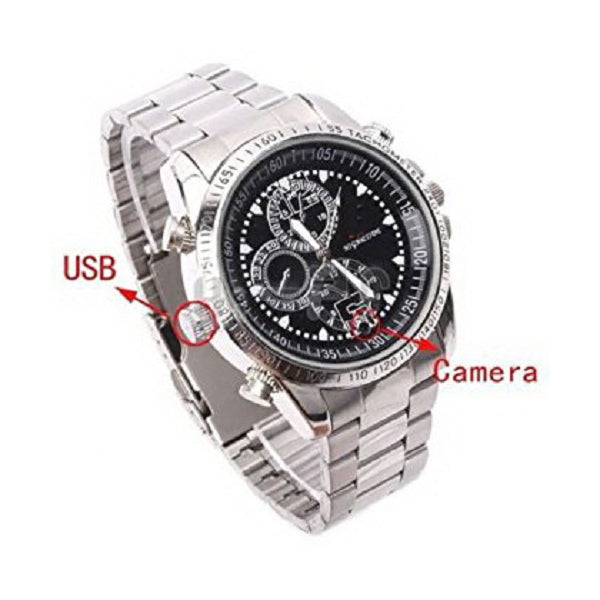 Mobileleb Cameras Silver / Brand New Spy Camera Watch DVR Video Recorder with Voice Recording and 4 GB Memory - SC33
