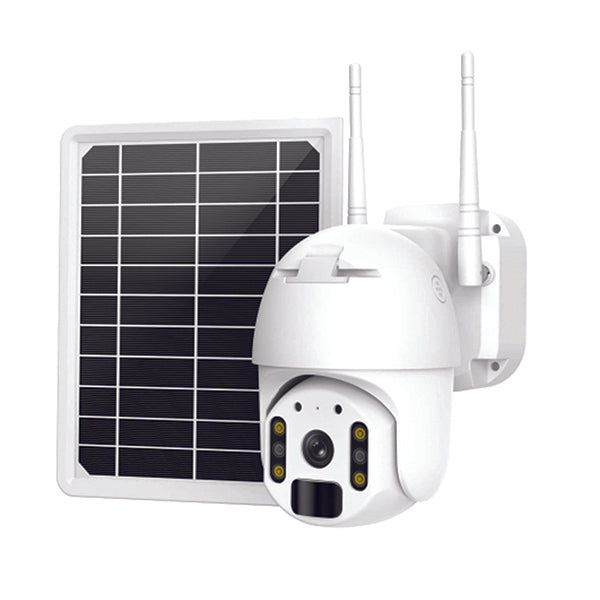 Mobileleb Cameras White / Brand New Universal Solar Panel with Wireless Wi-Fi Camera for Indoor and Outdoor 6 Watts - WIP-TY300N - SOL300N