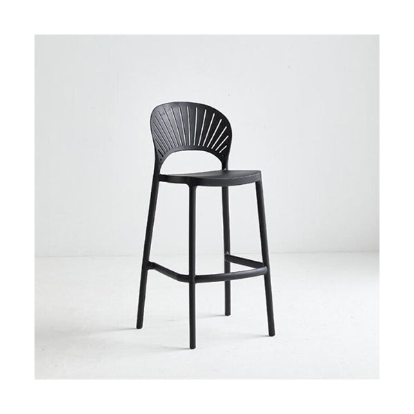 Mobileleb Chairs Black / Brand New Nordic Shell Bar Chair - 2023-799