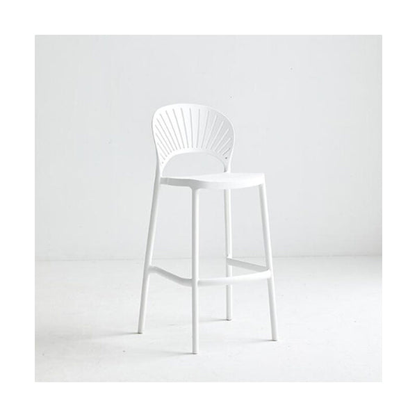 Mobileleb Chairs White / Brand New Nordic Shell Bar Chair - 2023-799