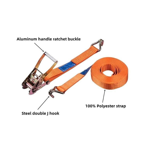 Mobileleb Clothing Accessories Orange / Brand New Durable High Strength Ratchet Strap