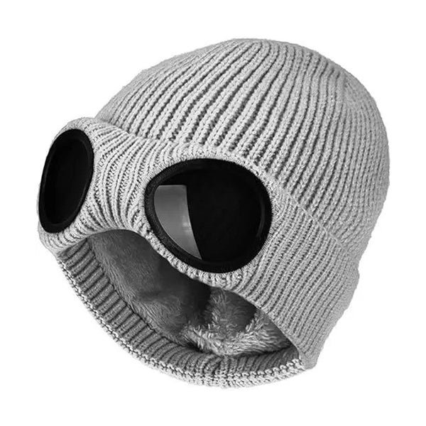 Mobileleb Clothing Accessories Grey / Brand New Goggle Beanie Winter Hats Kids & Women - 11853