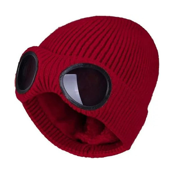 Mobileleb Clothing Accessories Wine / Brand New Goggle Beanie Winter Hats Kids & Women - 11853