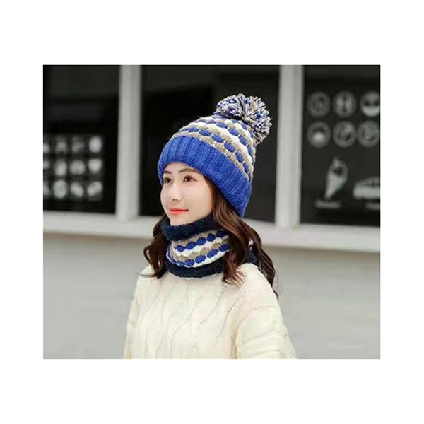 Mobileleb Clothing Accessories Blue / Brand New Hat Scarf Set of 2 Pcs, Winter Collection, Winter Set, Winter Ski Hat, Children Hat Set - 14441