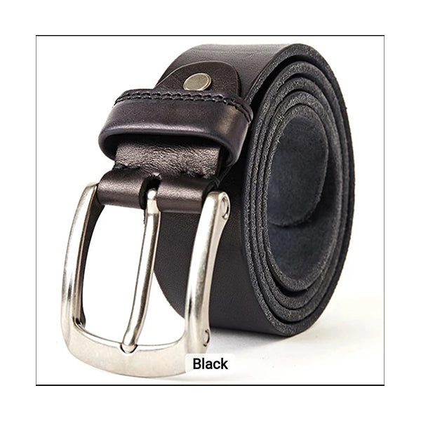 Mobileleb Clothing Accessories Model-3 New 100% Genuine Italian Leather Belts Stainless Steel Buckle