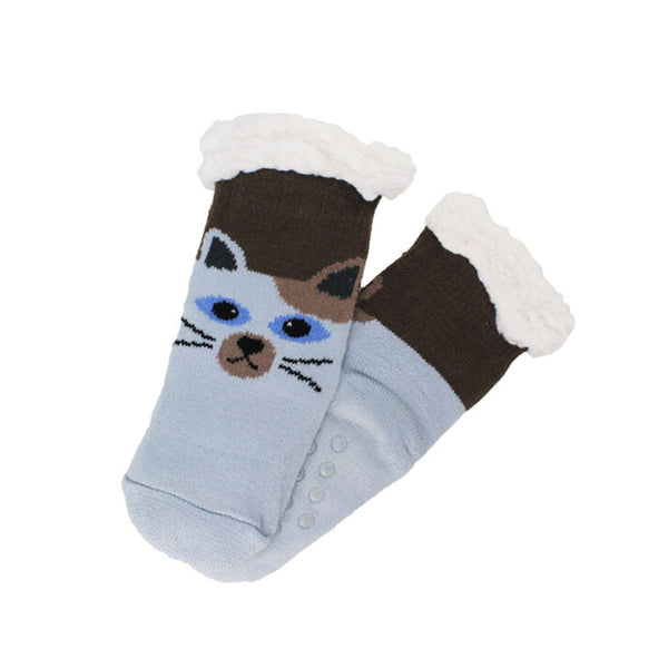 Mobileleb Clothing Brand New / Model-1 Kids Slipper Socks Winter Warm Fleece - 96515, Available in Different Colors
