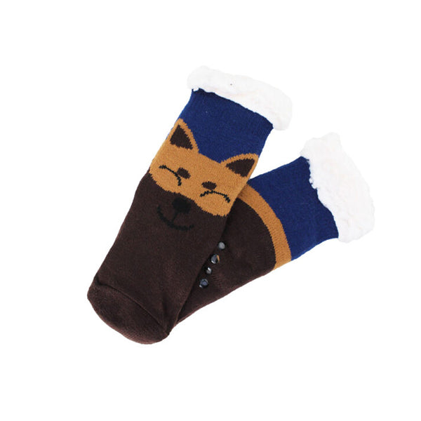 Mobileleb Clothing Brand New / Model-3 Kids Slipper Socks Winter Warm Fleece - 96515, Available in Different Colors