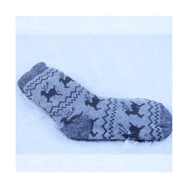 Mobileleb Clothing Brand New / Model-4 Men Winter Thermal Fleece Lining Knit Slipper Socks - 97406