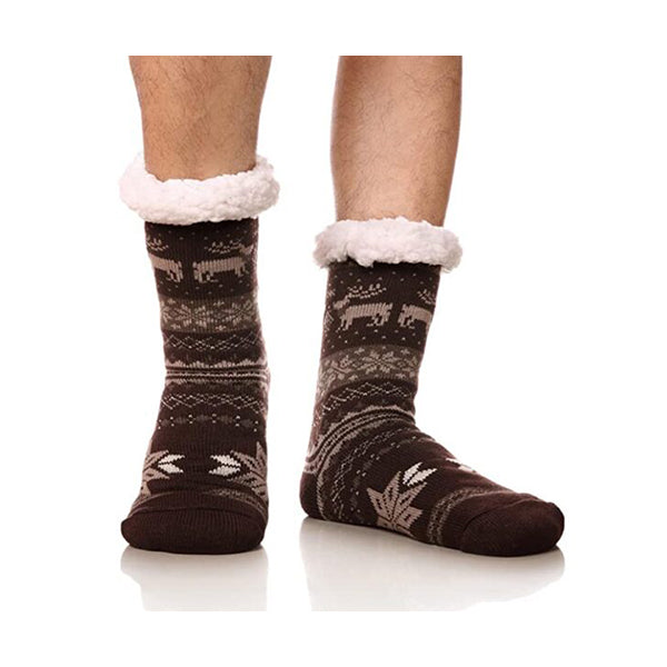 Mobileleb Clothing Brand New / Model-3 Men Winter Thermal Fleece Lining Socks - 97405, Available in Different Colors
