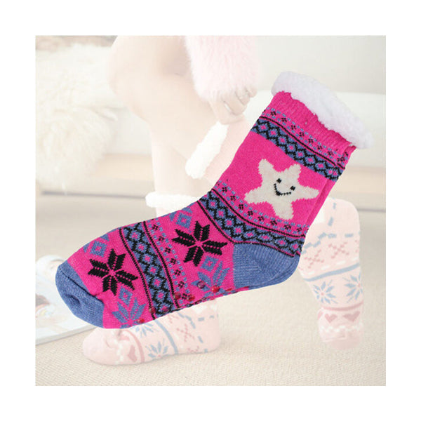 Mobileleb Clothing Brand New / Model-1 Women Slipper Socks Winter Warm Fleece - 96501, Available in Different Colors