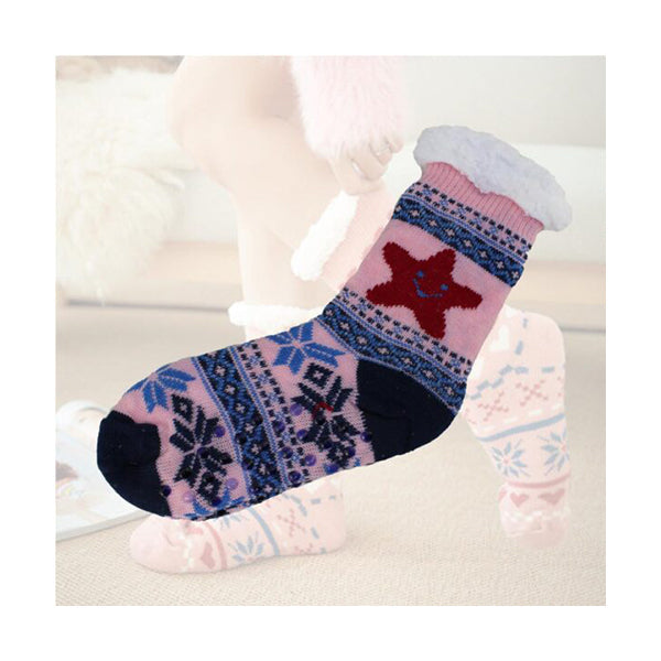 Mobileleb Clothing Brand New / Model-2 Women Slipper Socks Winter Warm Fleece - 96501, Available in Different Colors