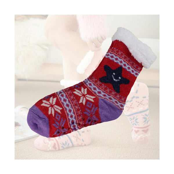 Mobileleb Clothing Brand New / Model-5 Women Slipper Socks Winter Warm Fleece - 96501, Available in Different Colors