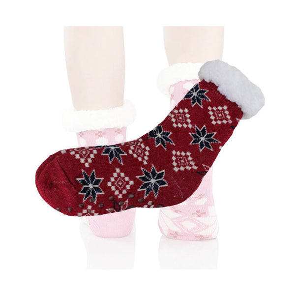 Mobileleb Clothing Brand New / Model-1 Women Slipper Socks Winter Warm Fleece - 96503, Available in Different Colors