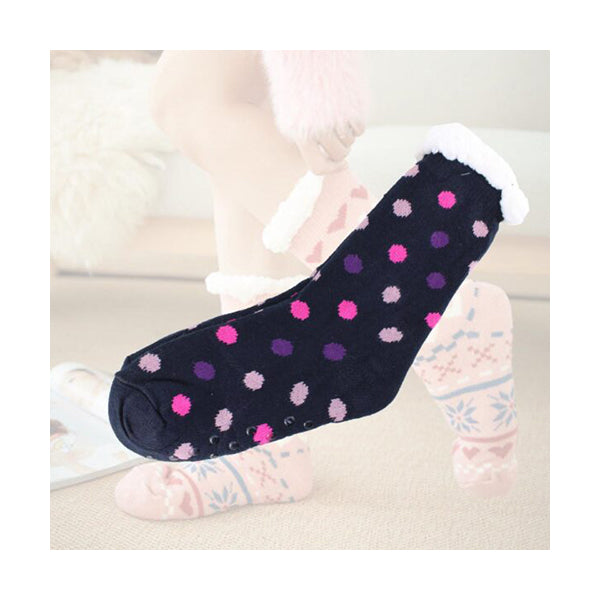 Mobileleb Clothing Brand New / Model-3 Women Slipper Socks Winter Warm Fleece - 96518, Available in Different Colors