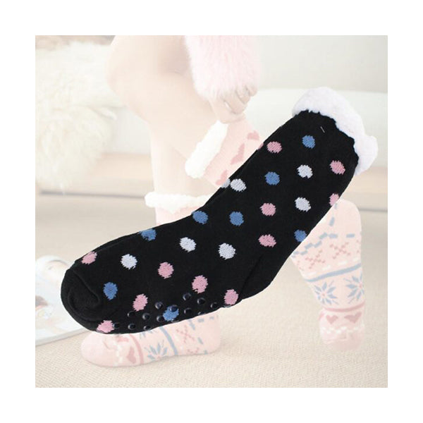 Mobileleb Clothing Brand New / Model-5 Women Slipper Socks Winter Warm Fleece - 96518, Available in Different Colors