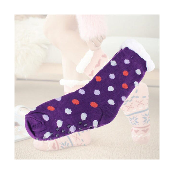 Mobileleb Clothing Brand New / Model-6 Women Slipper Socks Winter Warm Fleece - 96518, Available in Different Colors