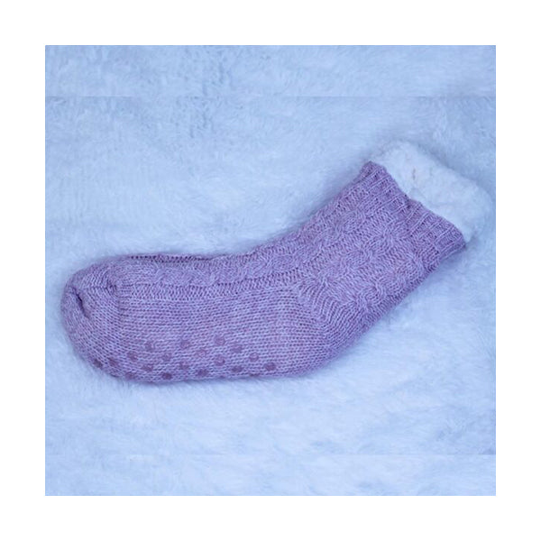 Mobileleb Clothing Brand New / Model-4 Women Slipper Socks Winter Warm Fleece - 97388, Available in Different Colors