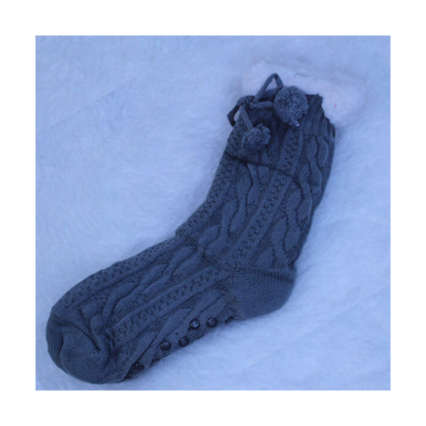 Mobileleb Clothing Brand New / Model-4 Women Slipper Socks Winter Warm Fleece - 97389, Available in Different Colors