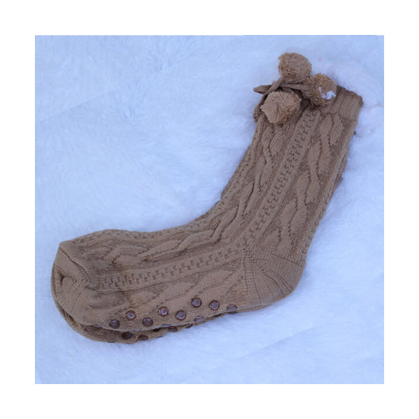Mobileleb Clothing Brand New / Model-6 Women Slipper Socks Winter Warm Fleece - 97389, Available in Different Colors