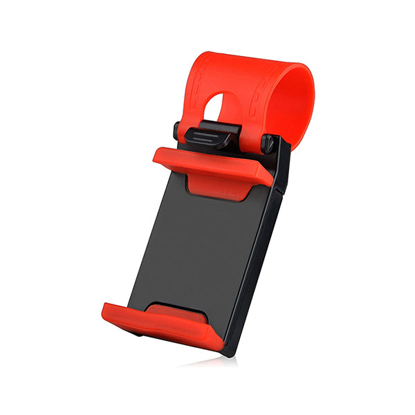 Mobileleb Communications Red Black / Brand New Mobile Holder for Car Steering Wheel - C163