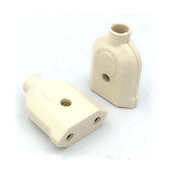 Mobileleb Communications White / Brand New Plug Dual Wire Adapter Female for Telephone - P227