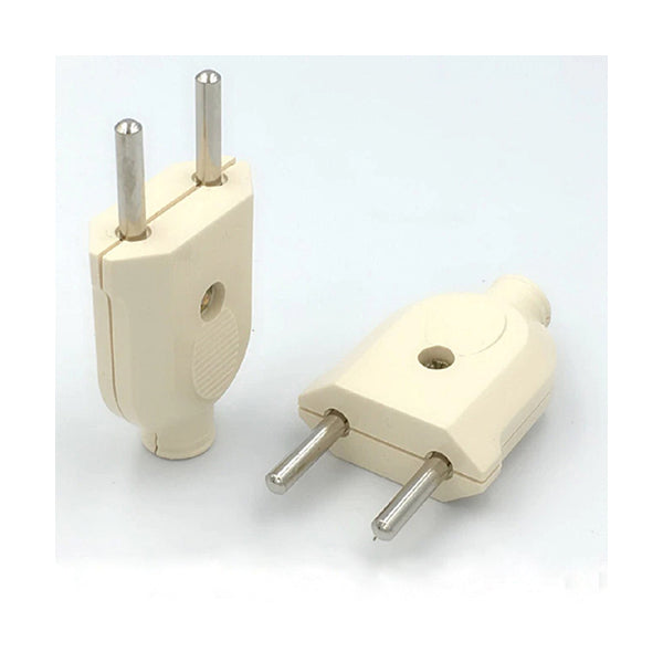 Mobileleb Communications White / Brand New Plug Dual Wire Adapter Male for Telephone - P226