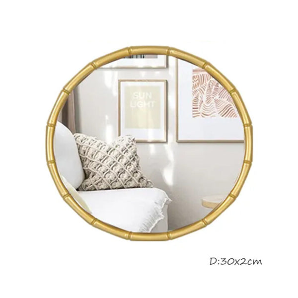 Mobileleb Decor Gold / Brand New 30cm Gold Mirror Wall Hanger HB-Y43 - 98662