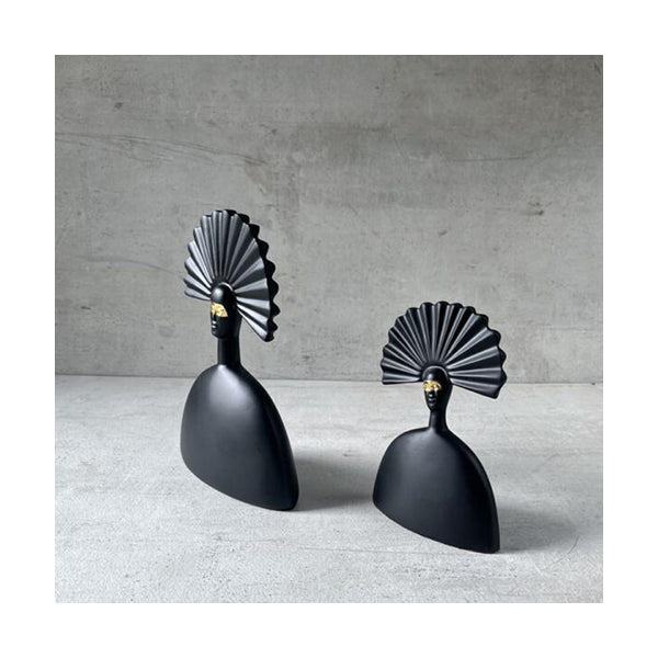 Mobileleb Decor Black / Brand New Amunet and Anat Sculptures (Set of 2) - 97880