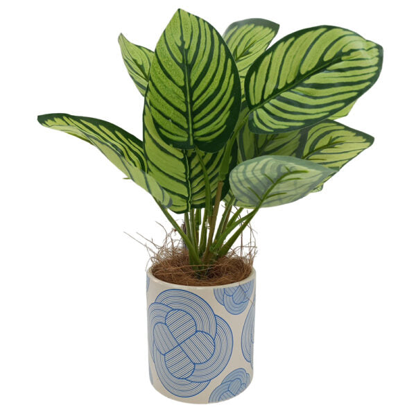 Mobileleb Decor Blue / Brand New Artificial Plants Potted #0213-54