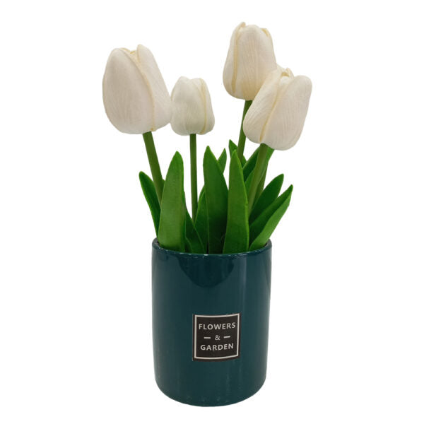 Mobileleb Decor White / Brand New Artificial Plants Potted #213-17 - 98400