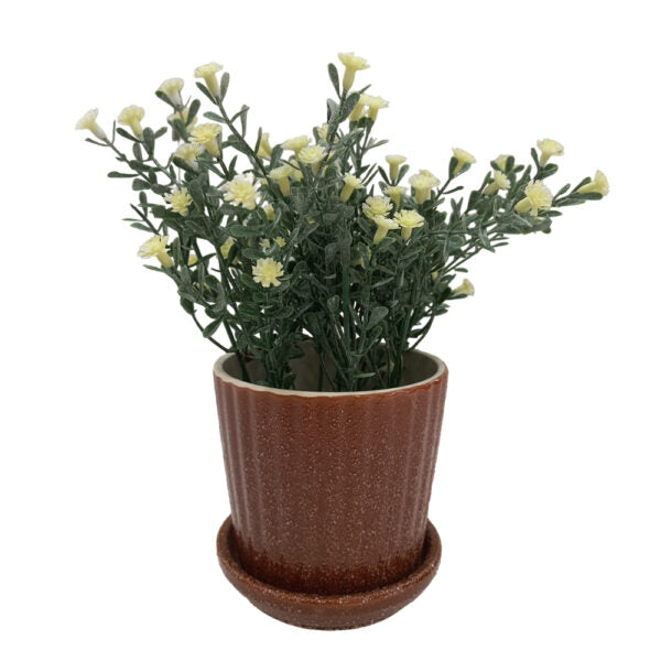 Mobileleb Decor Brown / Brand New Artificial Plants Potted #213-8 - 98392