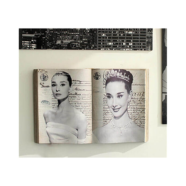 Mobileleb Decor Brand New / Sofia Lauren Book Shape Wall Portrait - 10972