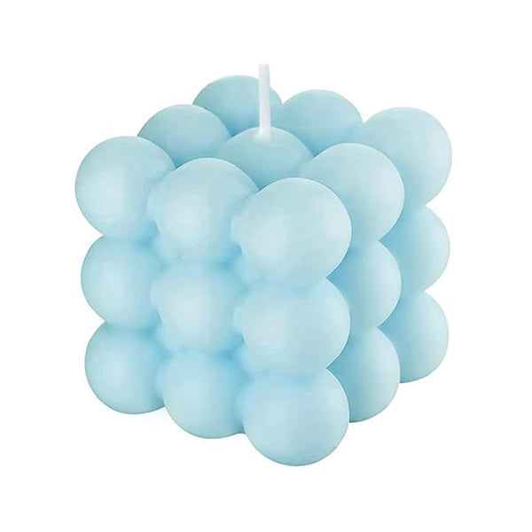 Mobileleb Decor Light Blue / Brand New Bubble Cube Candles for Home Decor Scented - 12199