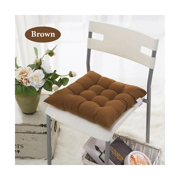 Mobileleb Decor Brown / Brand New Chair Cushions 40*40 Cm Pillow With Soft Laces Sp026 - 10269