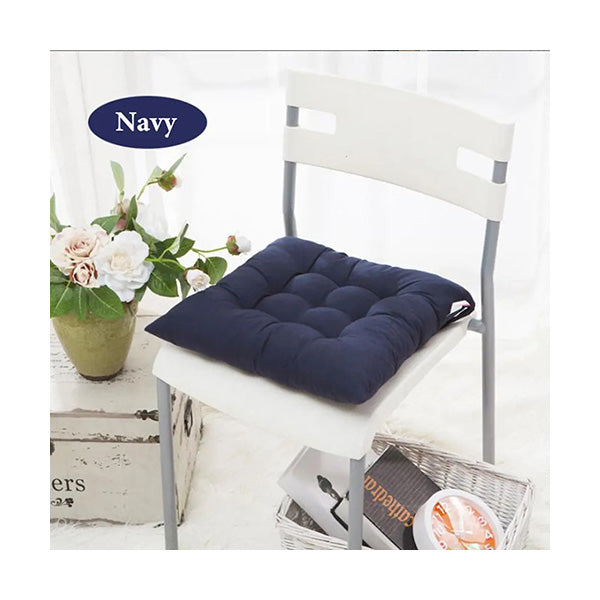 Mobileleb Decor Navy / Brand New Chair Cushions 40*40 Cm Pillow With Soft Laces Sp026 - 10269