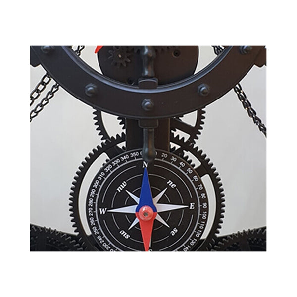 Mobileleb Decor Black / Brand New Compass Clock Boat, Home Decoration - 10981