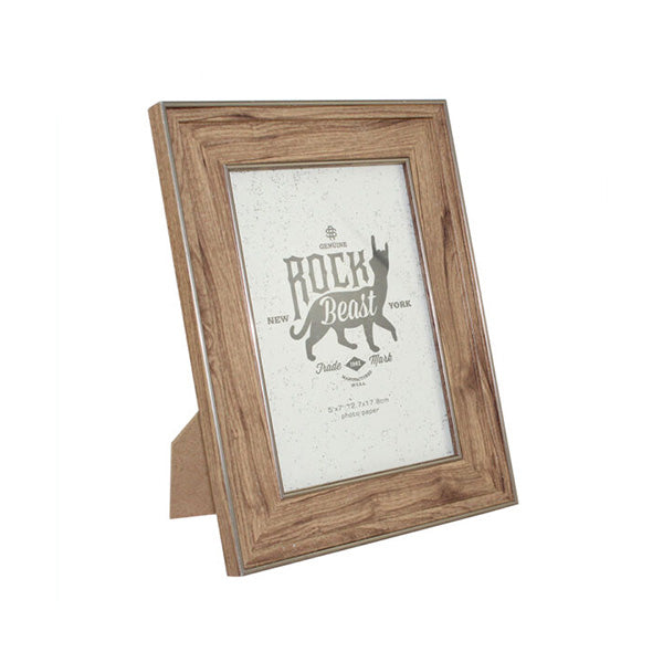 Mobileleb Decor Brown / Brand New Cool Gift, Wood Picture Frame with Glass Front, 5″x7″ Brown - 94900