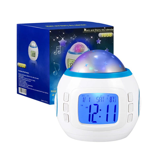 Mobileleb Decor White / Brand New Digital Star Sky Projection Alarm Clock #1038 - 10096