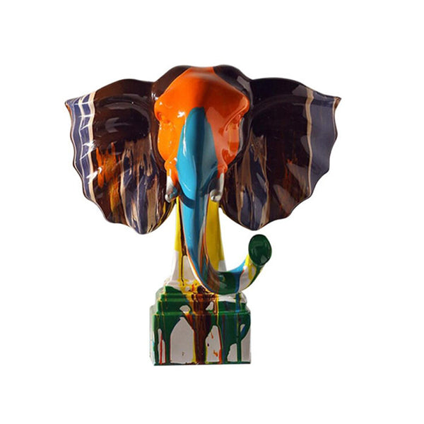 Mobileleb Decor Brand New / Model-1 Dripping Paint Elephant Sculpture - Size: S - 97857