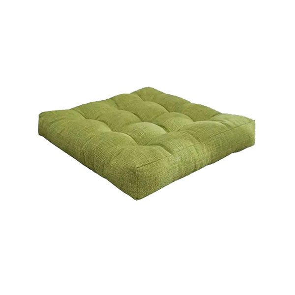 Mobileleb Decor Green / Brand New Faux Linen Chair Cushions 40*40 Cm Pillow With Soft Laces SP088 - 10268