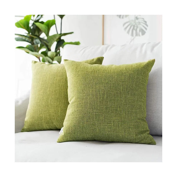 Mobileleb Decor Green / Brand New Faux Linen Toss Soft Throw Cushion Case For Couch SB61 - 10261