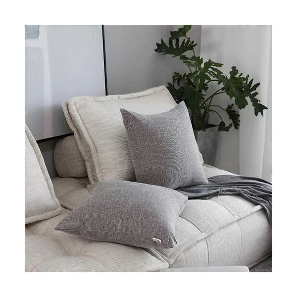 Mobileleb Decor Grey / Brand New Faux Linen Toss Soft Throw Cushion Case For Couch SB61 - 10261
