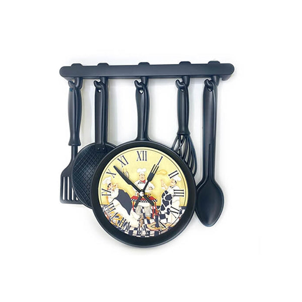 Mobileleb Decor Black / Brand New Kitchen Cooker Large Wall Clock - 15564