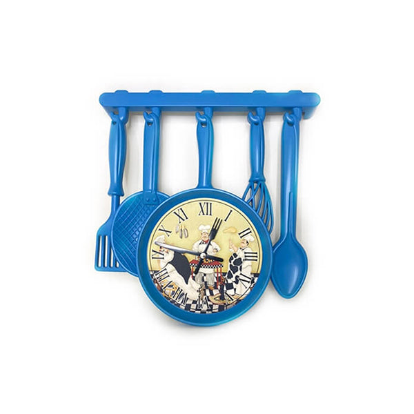 Mobileleb Decor Blue / Brand New Kitchen Cooker Large Wall Clock - 15564