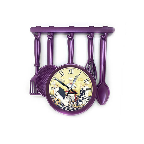 Mobileleb Decor Purple / Brand New Kitchen Cooker Large Wall Clock - 15564